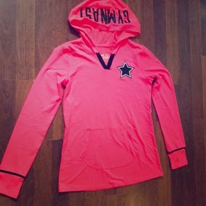 justice dry fit gymnast hooded long sleeve